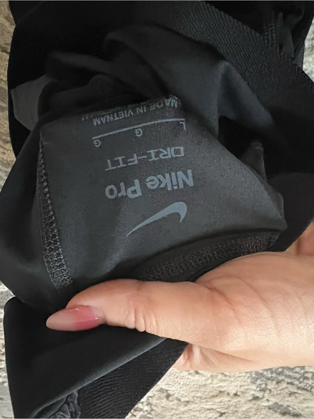 NWT Nike Black Pro 365 7/8 Length Leggings Size Large